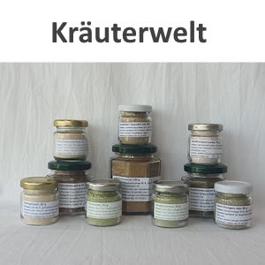 verschiedene Gläser Kräutersalz